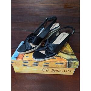 NIB Bella Vita Kimora Black Tai Silk  11M